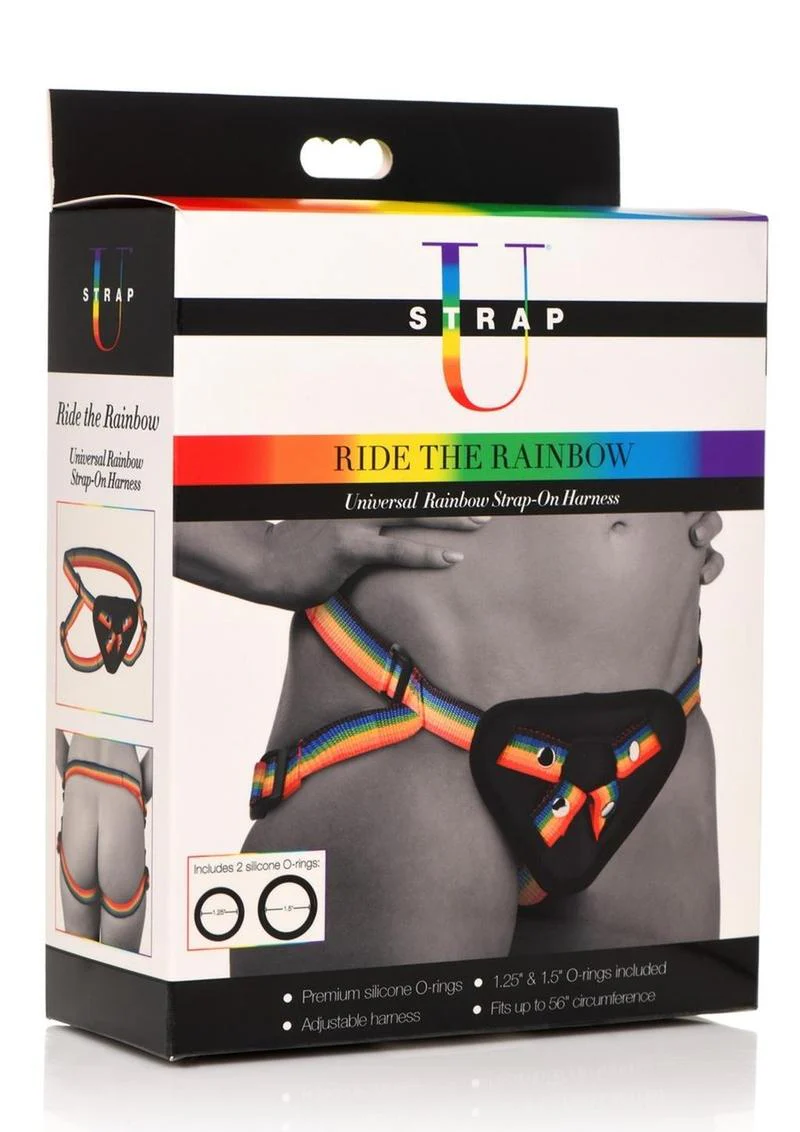 Ride The Rainbow Strap-On Harness Adjustable Universal Harness - Image 4