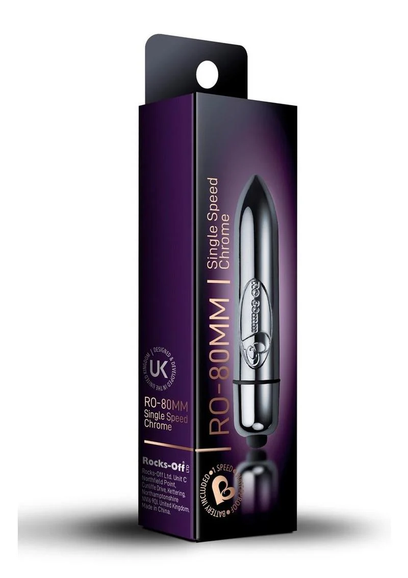 RO 80MM Single Speed Chrome Bullet Vibrator - Image 3