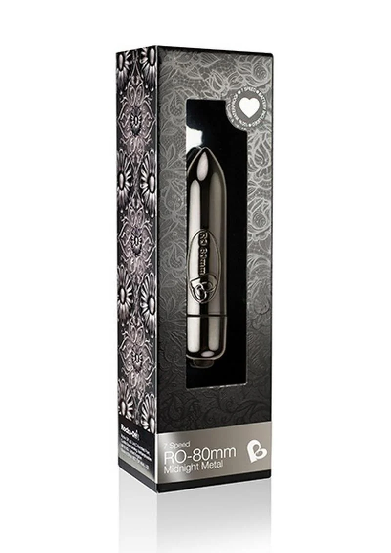 RO 80MM 7-Speed Midnight Metal Bullet Vibrator - Image 3