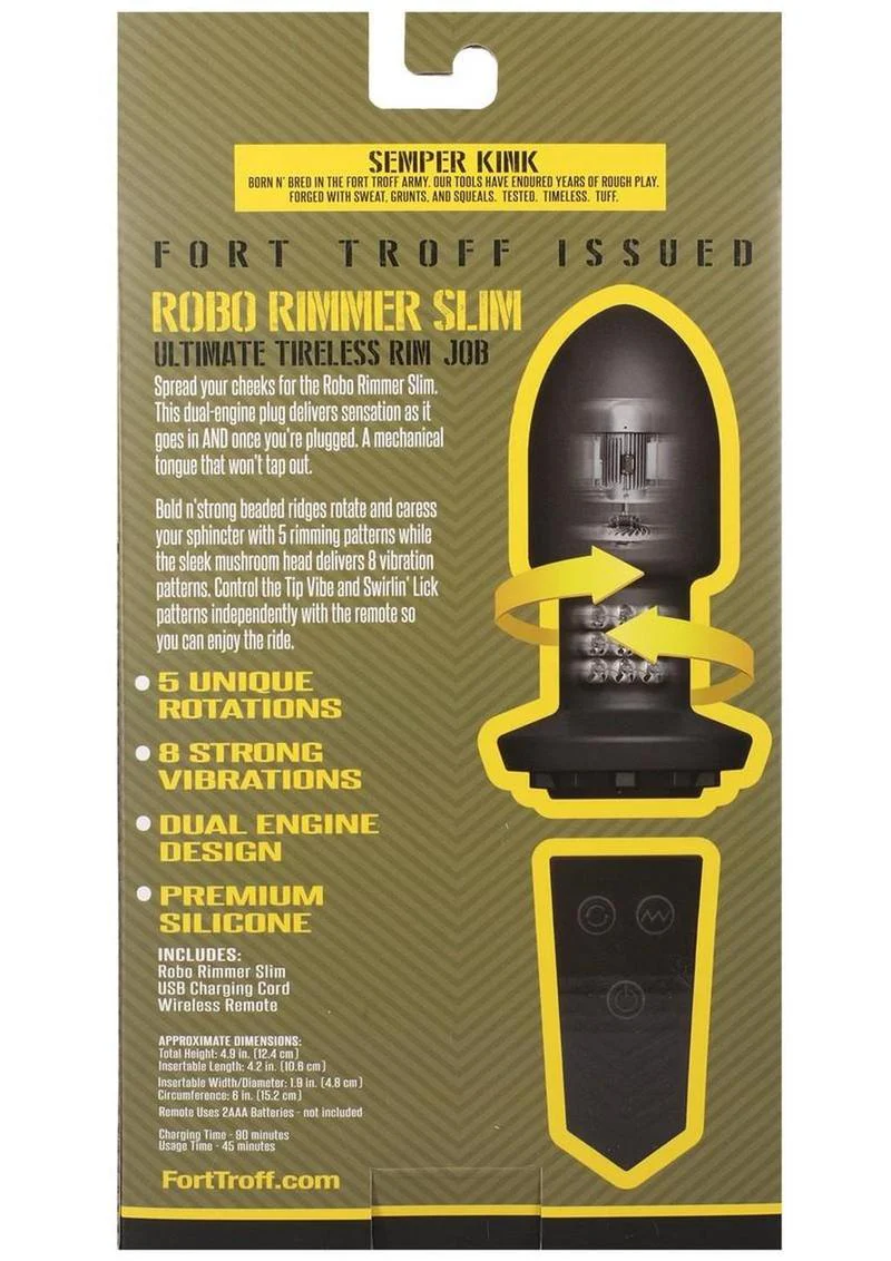 Robo Rimmer Slim Rechargeable Anal Plug - Image 4