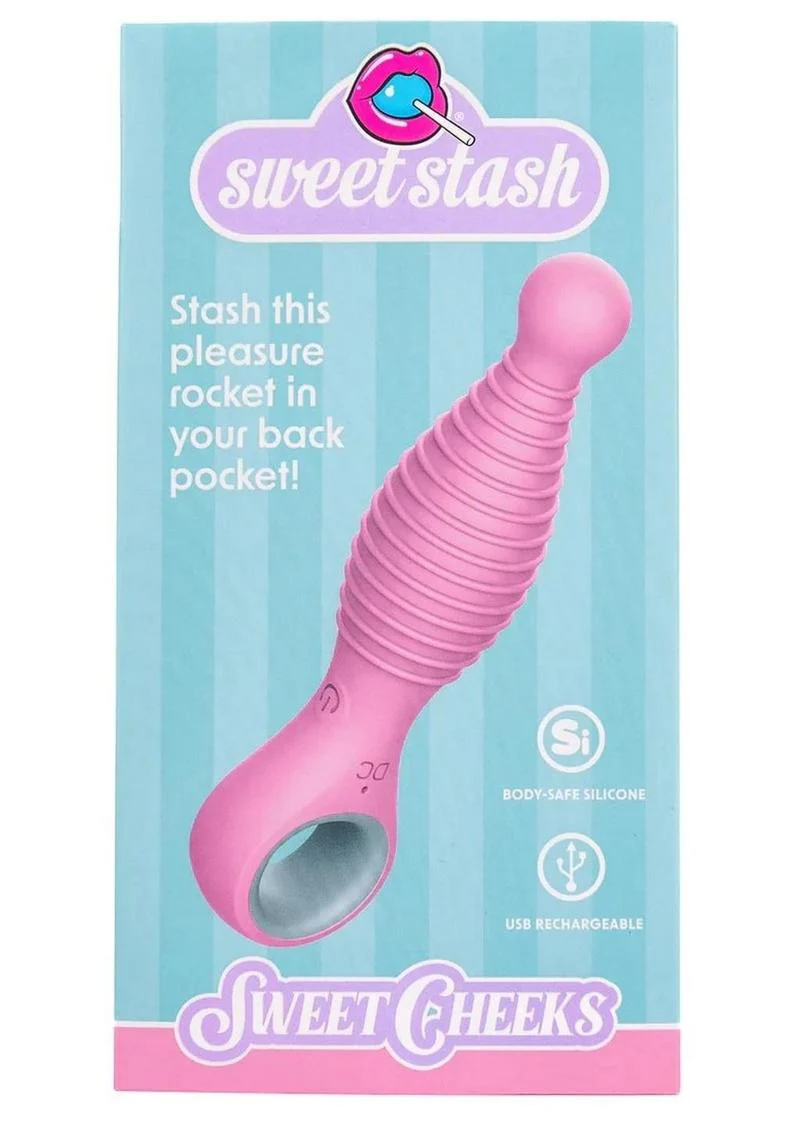 Rock Candy Sweet Cheeks Rechargeable Silicone Anal Vibrator - Image 2
