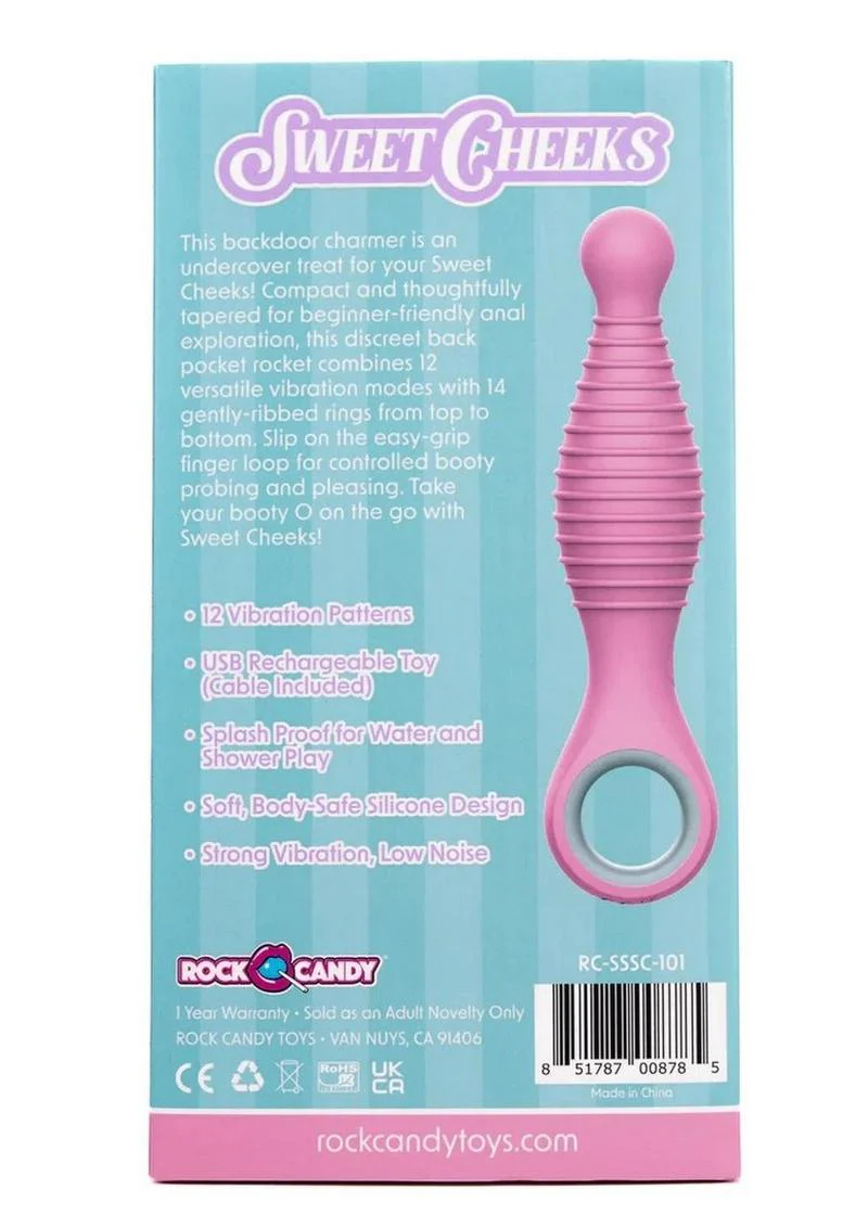 Rock Candy Sweet Cheeks Rechargeable Silicone Anal Vibrator - Image 3