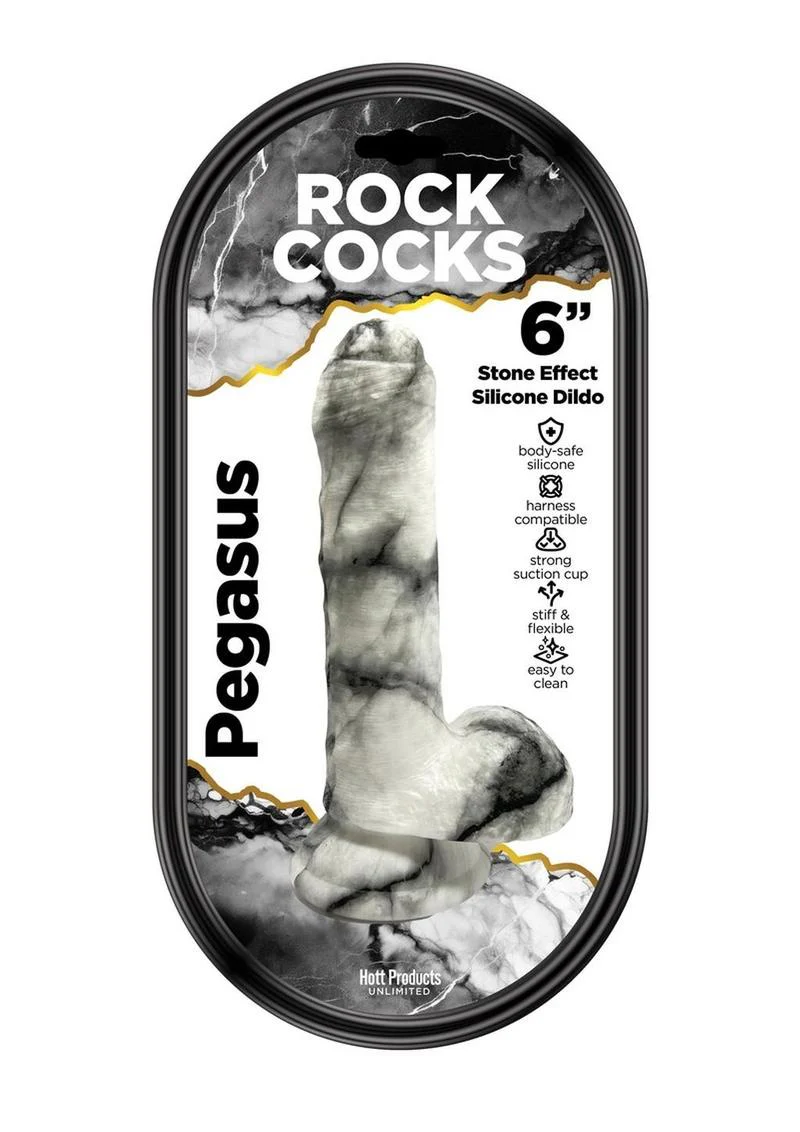 Rock Cocks Pegasus 6 Inch Stone Effect Silicone Dildo - Image 2