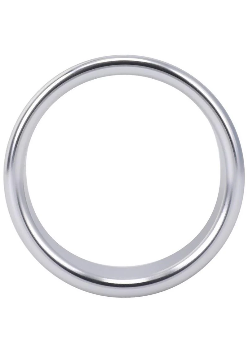 Rock Solid Brushed Alloy Cock Ring by Doc Johnson - Image 4