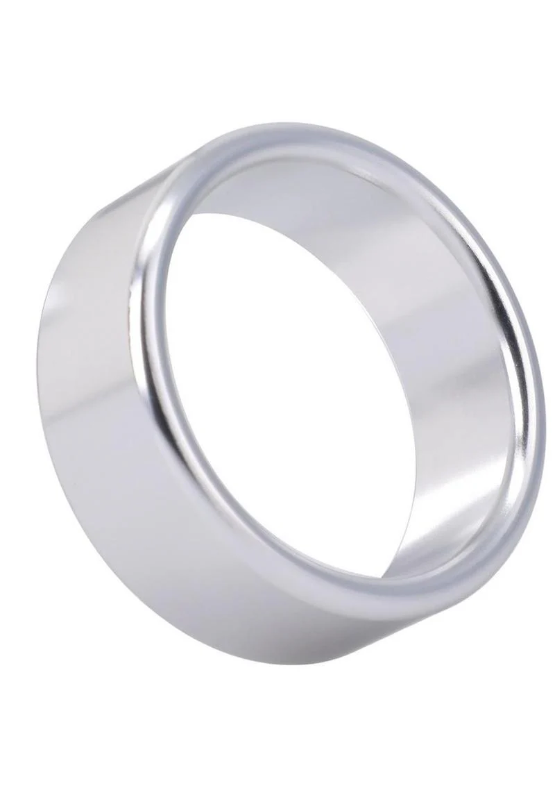 Rock Solid Brushed Alloy Cock Ring by Doc Johnson - Image 5