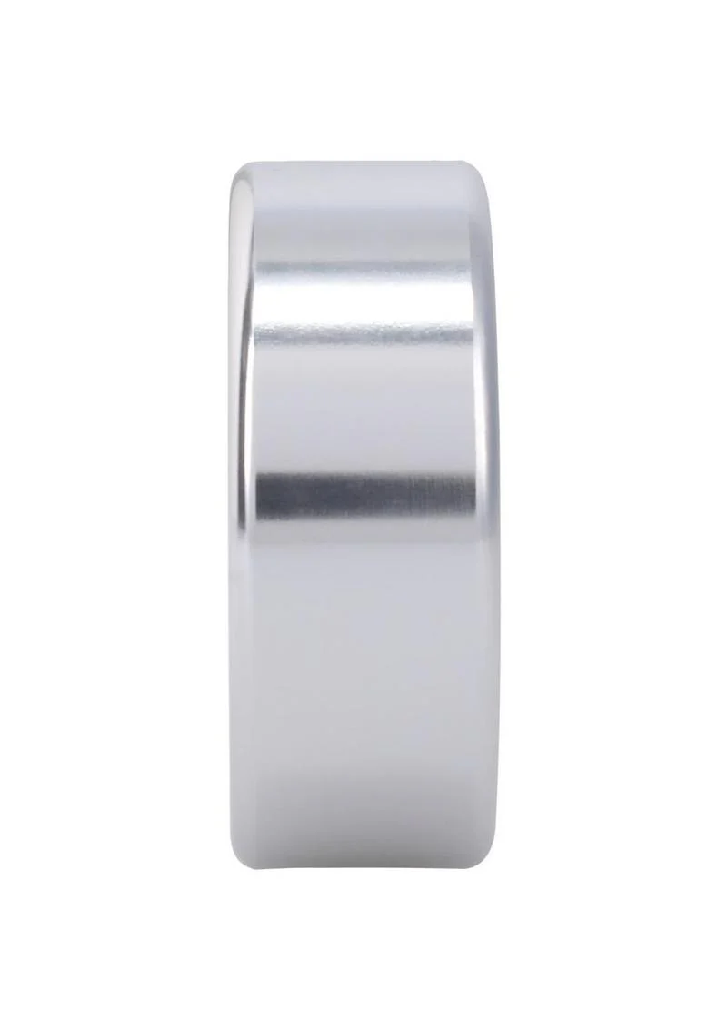 Rock Solid Brushed Alloy Cock Ring by Doc Johnson - Image 6