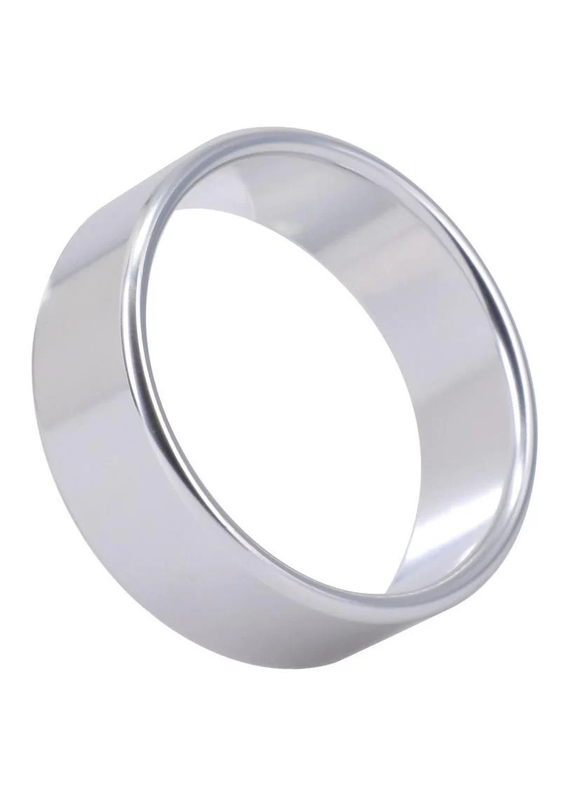 Rock Solid Brushed Alloy Cock Ring by Doc Johnson - Image 9