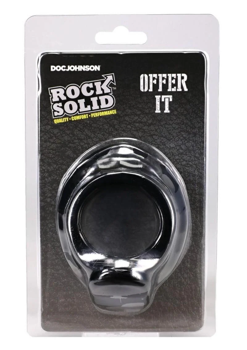 Rock Solid Offer It Silicone Cock Ring - Image 4