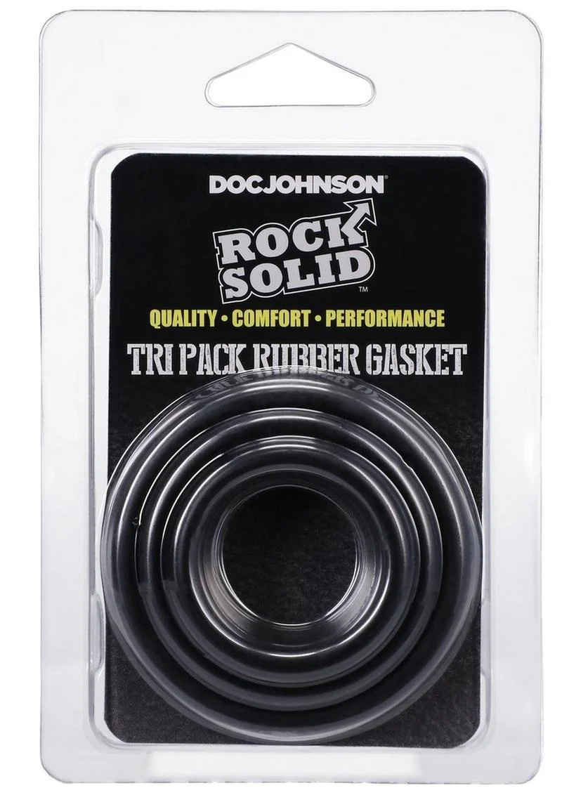 Rock Solid Tri Pack Rubber Gasket Cock Ring - Image 4