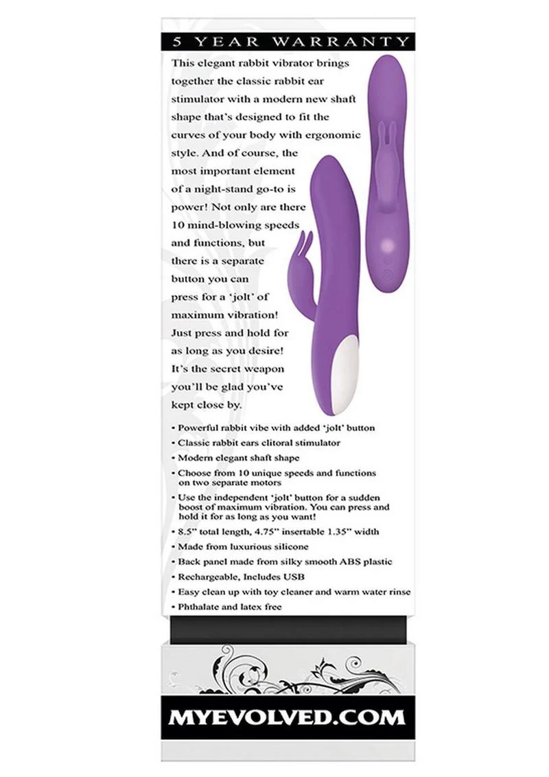 Romantic Rabbit Rechargeable Silicone Vibrator - Image 3