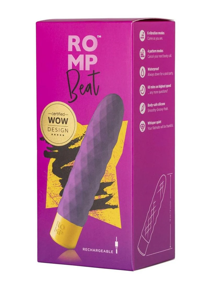 ROMP Beat Rechargeable Silicone Bullet Vibrator - Image 4