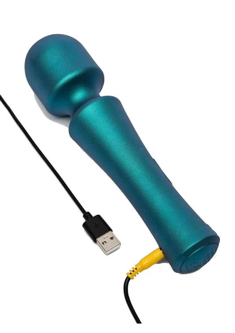 ROMP Presto Rechargeable Silicone Wand Massager Teal - Image 3