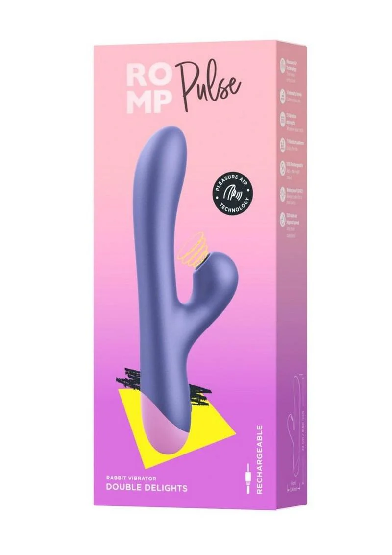 Romp Pulse Rabbit Vibrator with Pleasure Air Technology - Image 4