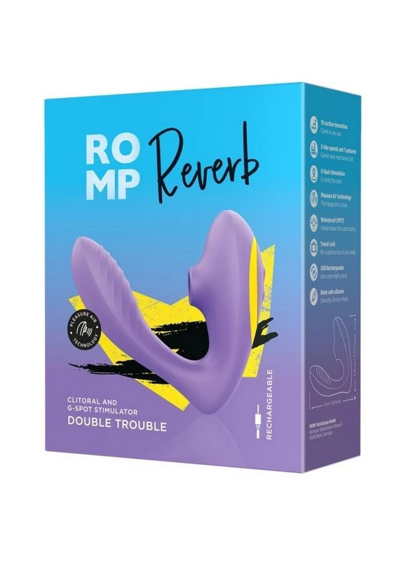 ROMP Reverb G-Spot Vibrator with Clitoral Air Stimulator - Image 4