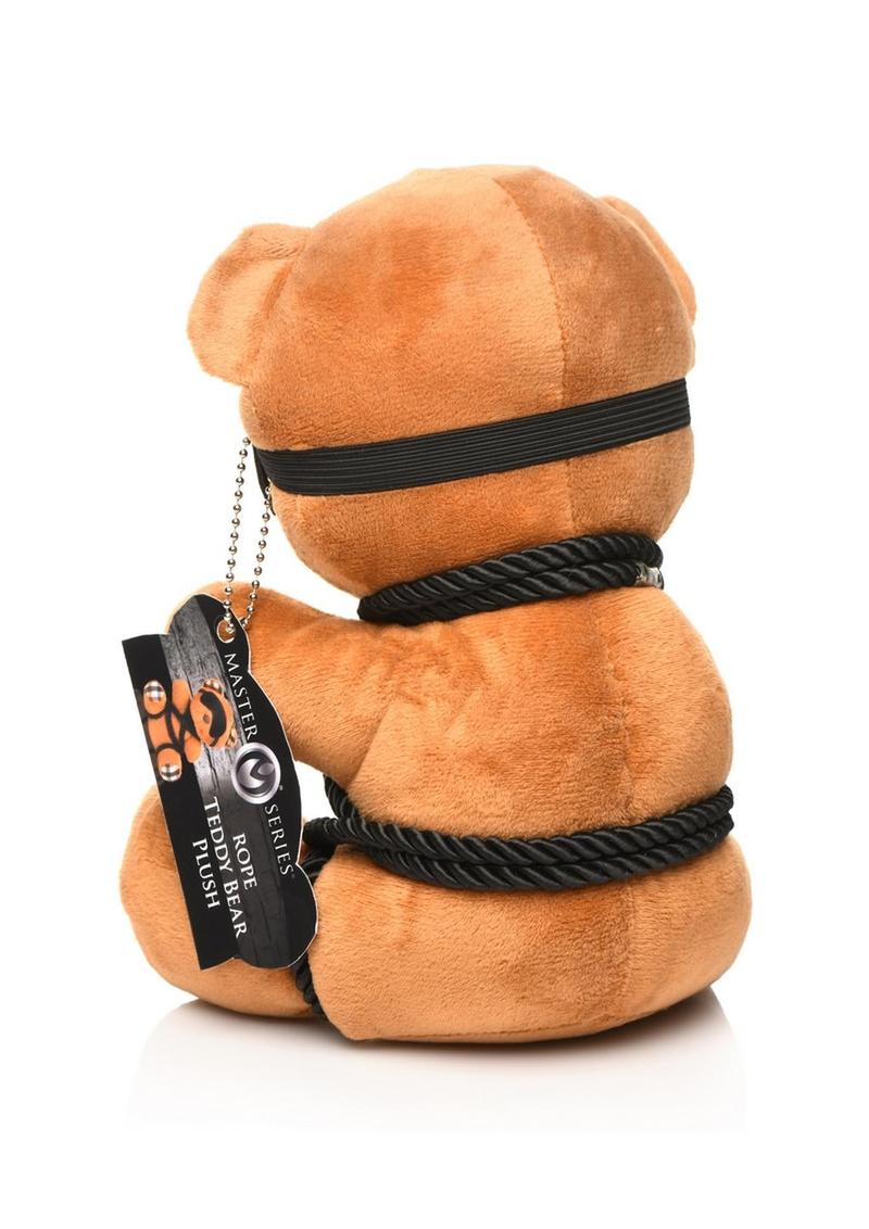 Rope Teddy Bear Plush Brown With Blindfold and Rope - Image 3