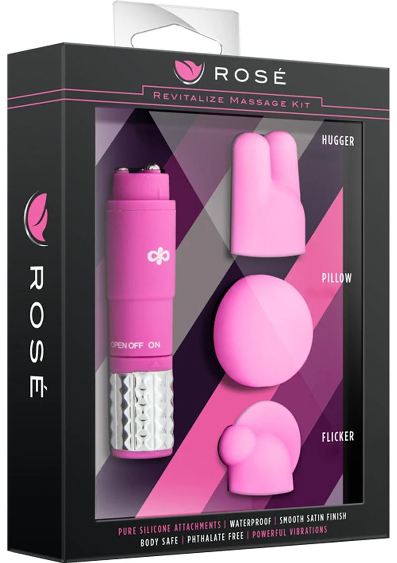 Rose Revitalize Massage Kit with Silicone Attachments - Image 12