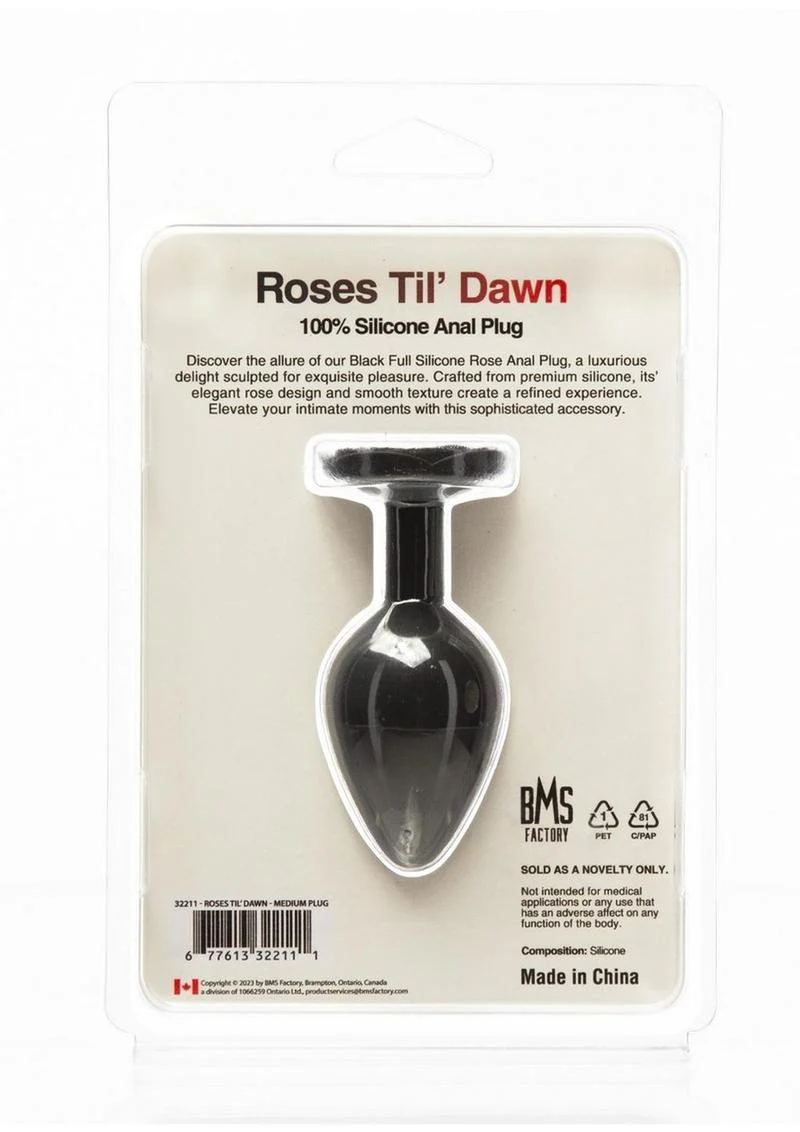 Roses Til' Dawn Silicone Butt Plug Sizes - Image 5