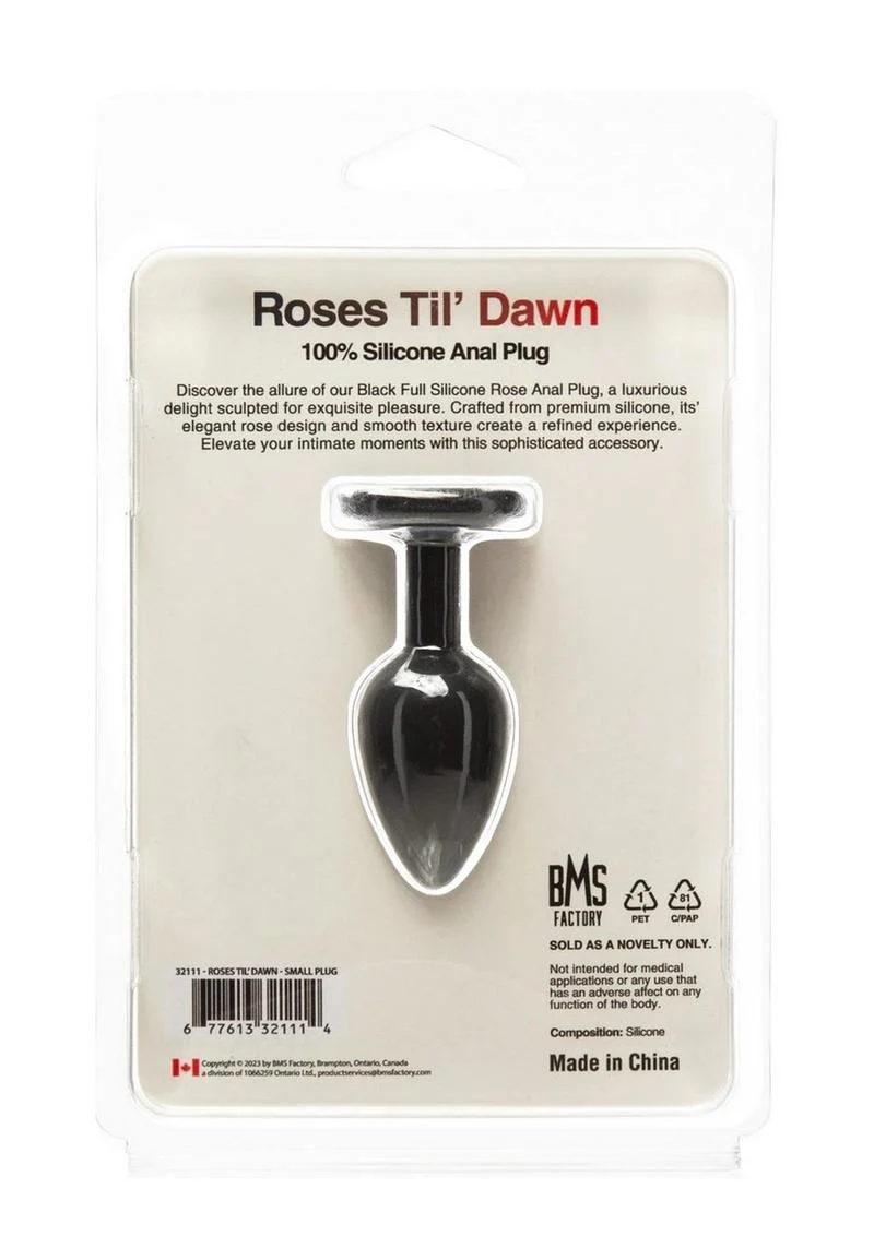 Roses Til' Dawn Silicone Butt Plug Sizes - Image 7