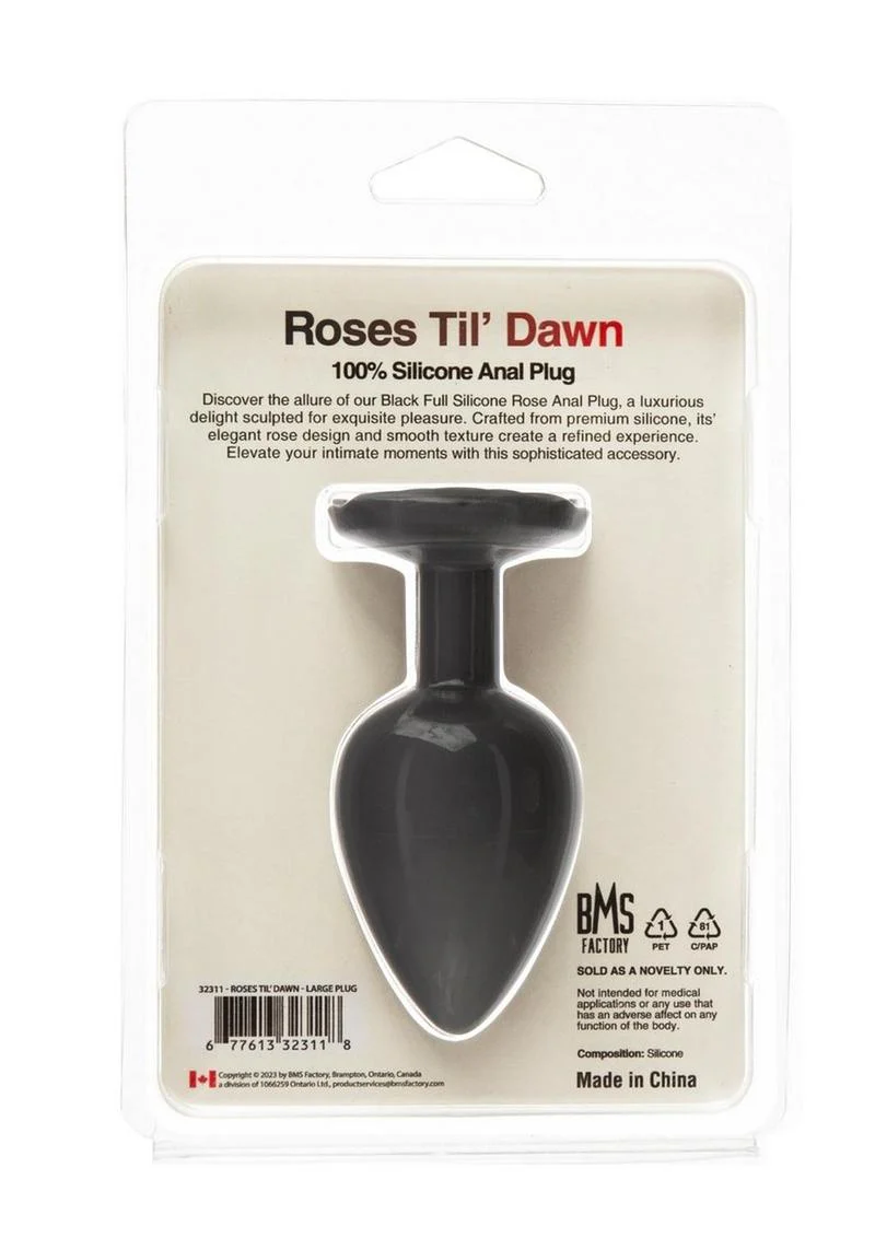 Roses Til' Dawn Silicone Butt Plug Sizes - Image 9