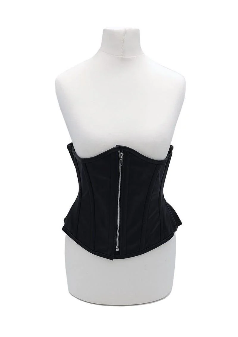 Rouge Leather Corset - Zipper Front - Image 3