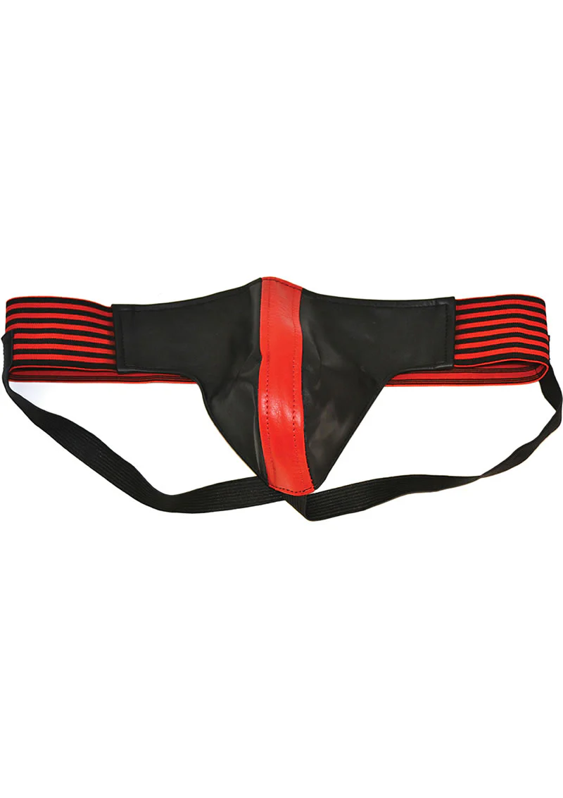 Rouge Leather Jock Strap Bondage-Inspired Support Gear - Image 2