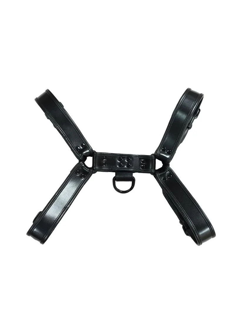 Rouge Over-the-Head Leather Harness XXL Adjustable Bondage Gear - Image 2