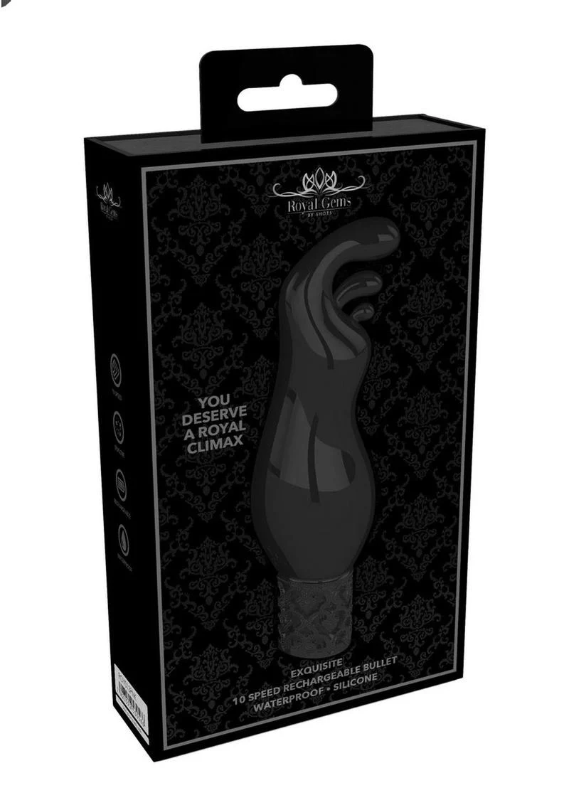 Royal Gems Exquisite Silicone Rechargeable Bullet 10-Speed Vibrator - Image 2