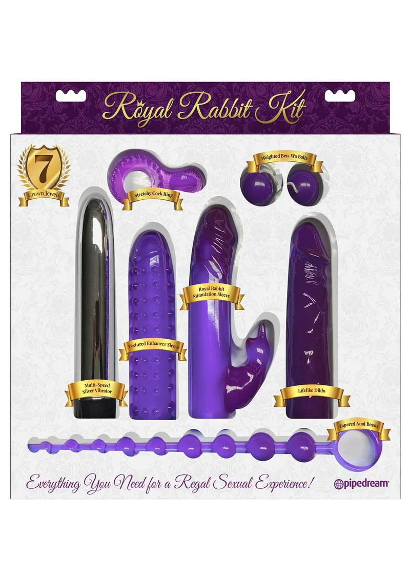 Royal Rabbit Vibrating Pleasure 7-Piece Kit - Image 3