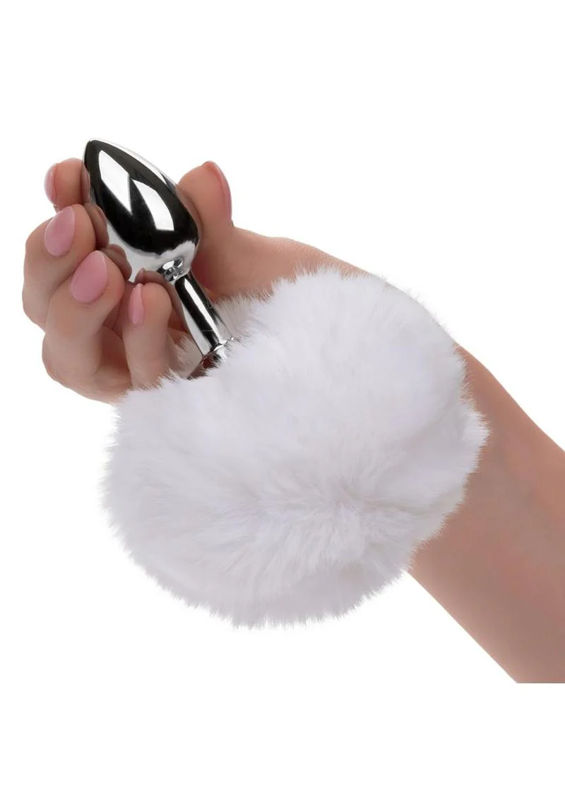 Running Wild Faux Fur Bunny Tail and Metallic Anal Plug - Image 3