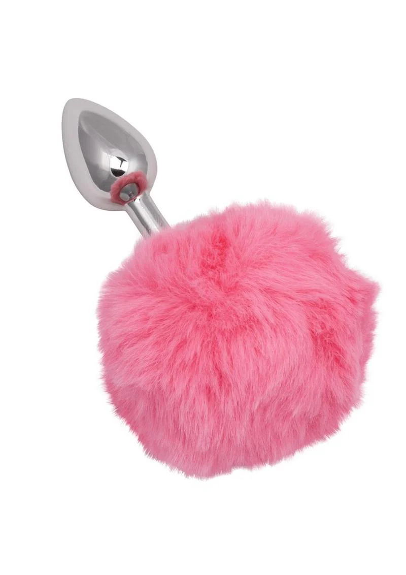 Running Wild Faux Fur Bunny Tail and Metallic Anal Plug - Image 5