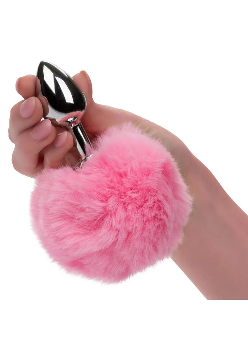 Running Wild Faux Fur Bunny Tail and Metallic Anal Plug - Image 6