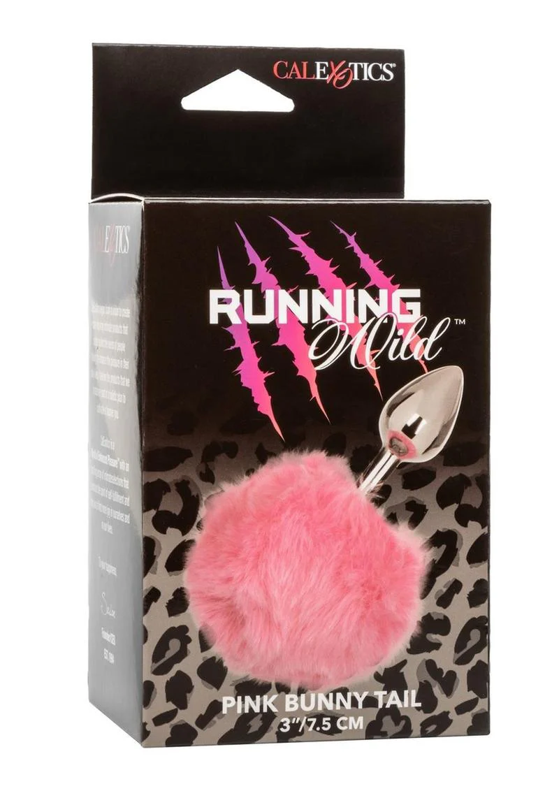 Running Wild Faux Fur Bunny Tail and Metallic Anal Plug - Image 7