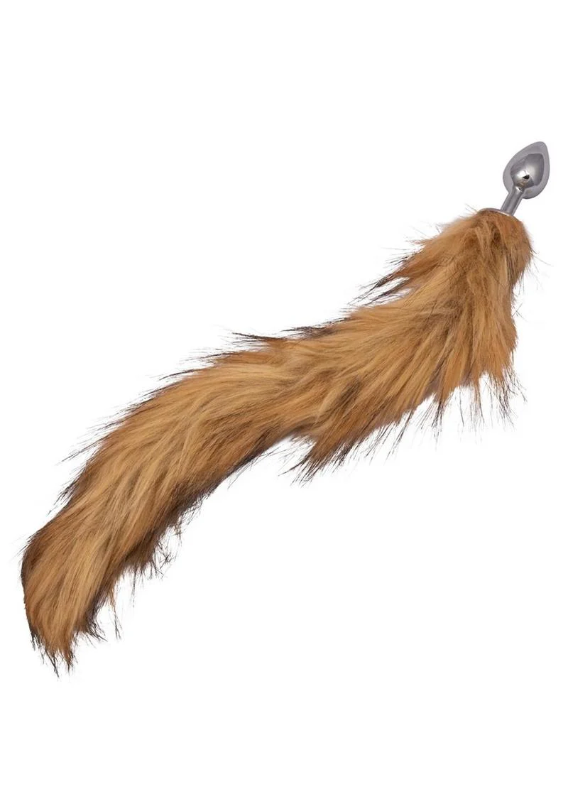 Running Wild Faux Fur Tail and Metallic Anal Plug - Image 5