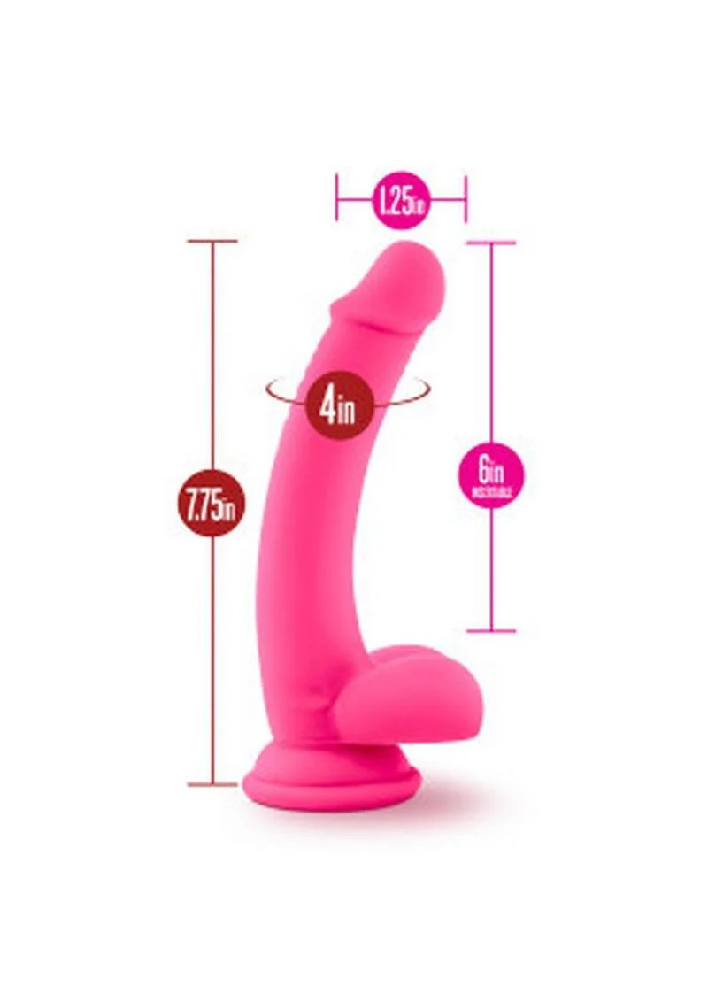 Ruse D Thang Silicone Dildo with Balls 7.75 Inch Suction Base - Image 3