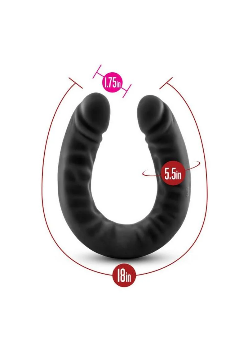 Ruse Silicone Slim Double Dong 18 Inch Flexible Double-Ended Dildo - Image 3