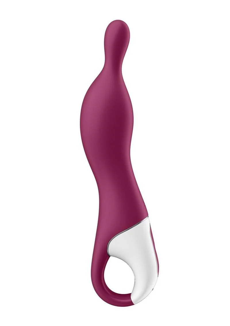 Satisfyer A-Mazing 1 Rechargeable Berry Silicone A-Spot Vibrator - Image 2