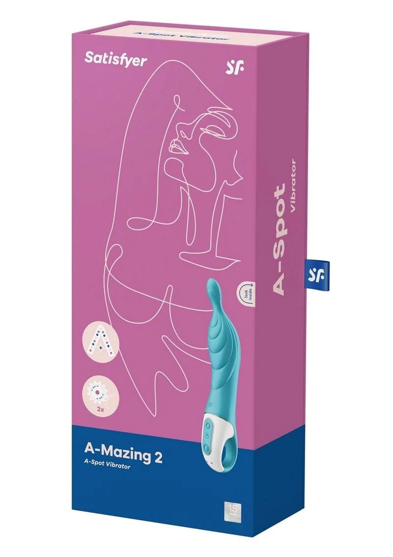 Satisfyer A-Mazing 2 Rechargeable Grey Silicone A-Spot Vibrator - Image 8