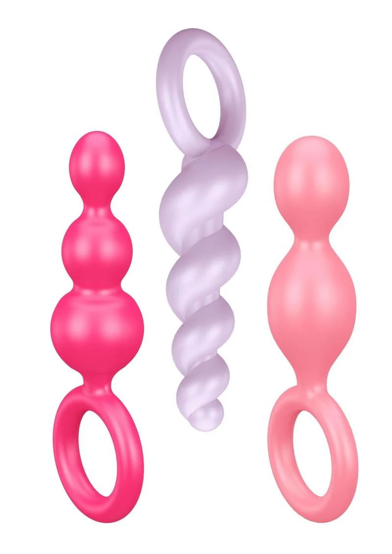 Satisfyer Booty Call Silicone Textured Anal Plugs - Image 3