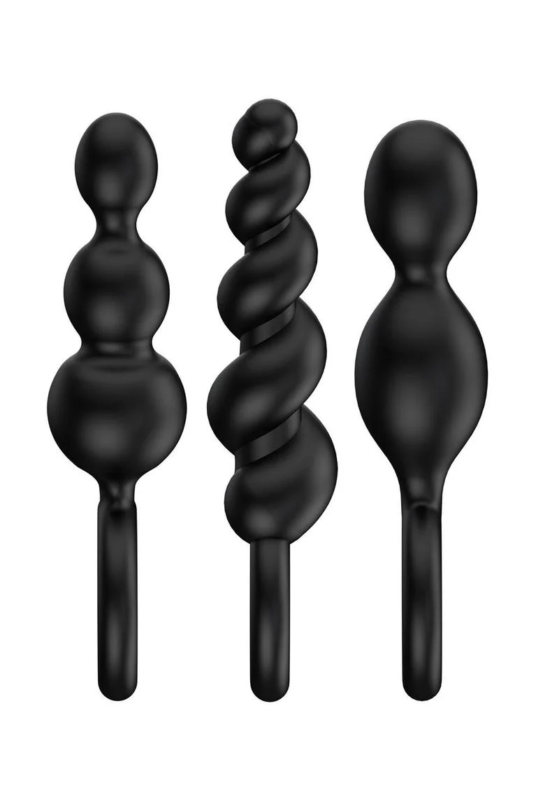 Satisfyer Booty Call Silicone Textured Anal Plugs - Set of 3 - Image 2