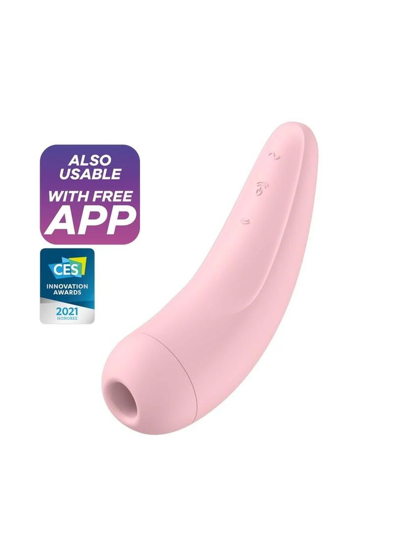 Satisfyer Curvy 2+ Air Pulse Stimulator Rechargeable Clitoral Vibrator - Image 2