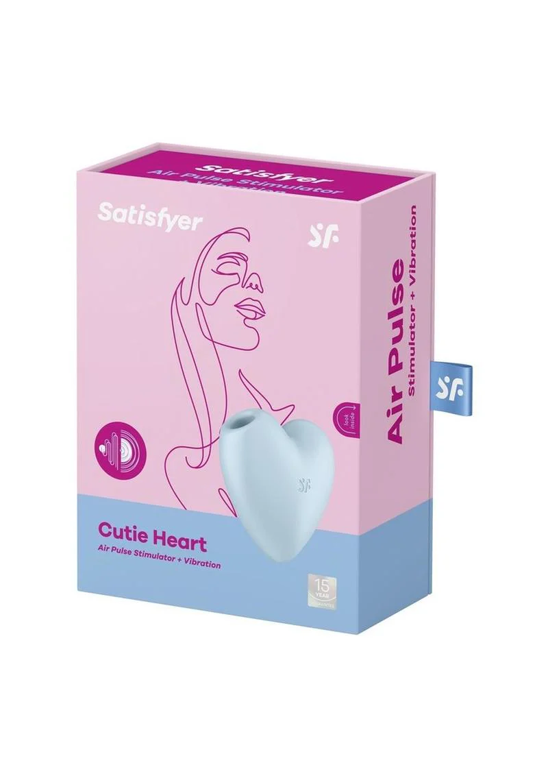 Satisfyer Cutie Heart Air Pulse Stimulator Rechargeable Clitoral Vibrator - Image 4