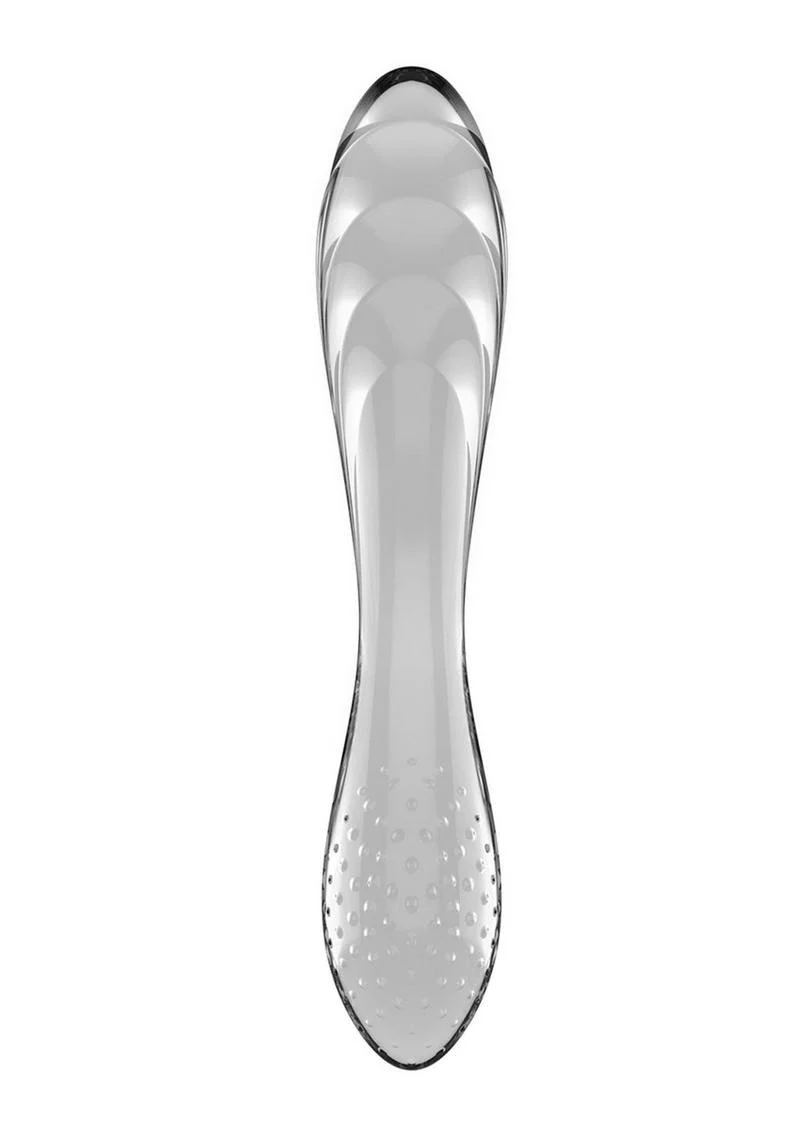 Satisfyer Dazzling Crystal Glass Hot And Cold Temperature Play Dildo - Image 3