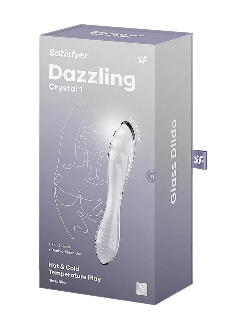 Satisfyer Dazzling Crystal Glass Hot And Cold Temperature Play Dildo - Image 8