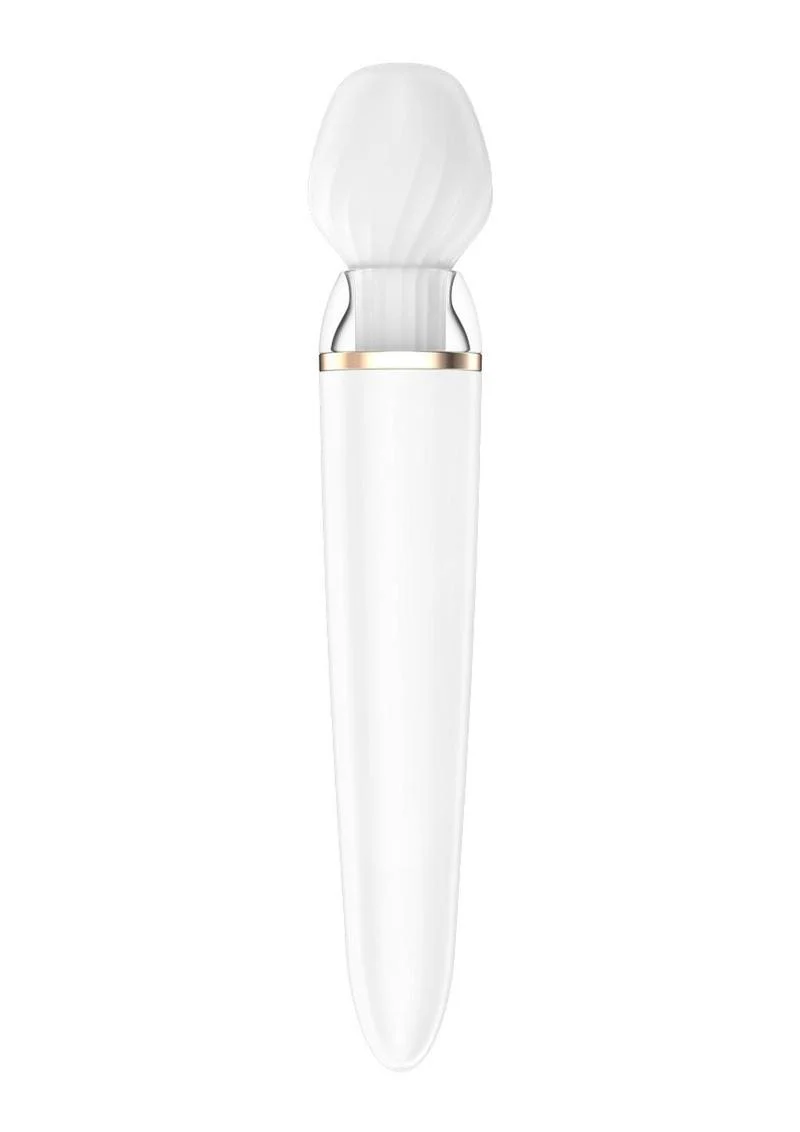 Satisfyer Double Wand-er Waterproof Massager with Attachment - Image 2