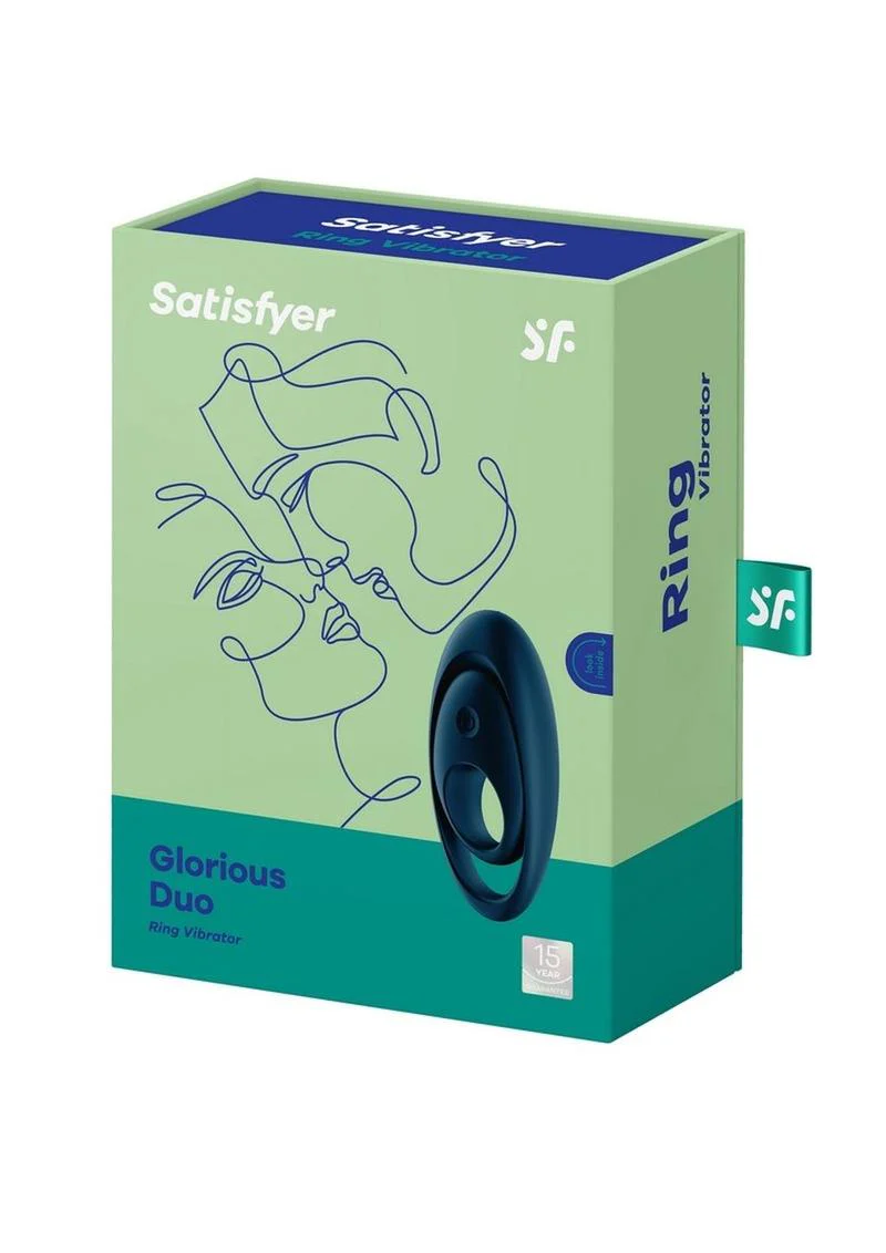 Satisfyer Glorious Duo Vibrating Silicone Cock Ring for Couples - Image 4
