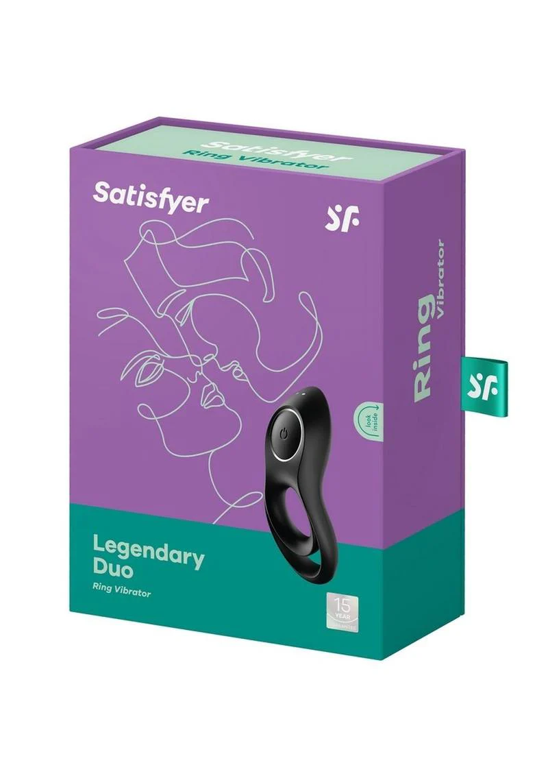 Satisfyer Legendary Duo Rechargeable Silicone Vibrating Cock - Image 4