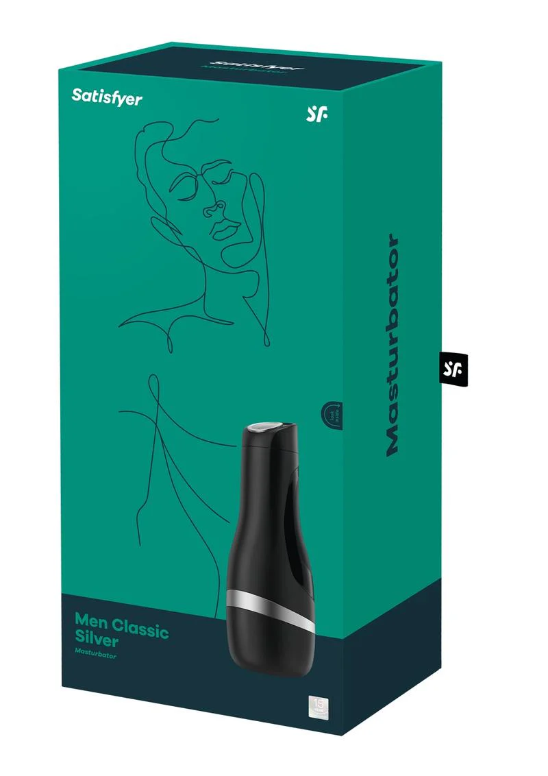 Satisfyer Men Classic Silver β Discreet, Stylish Male Masturbator - Image 7