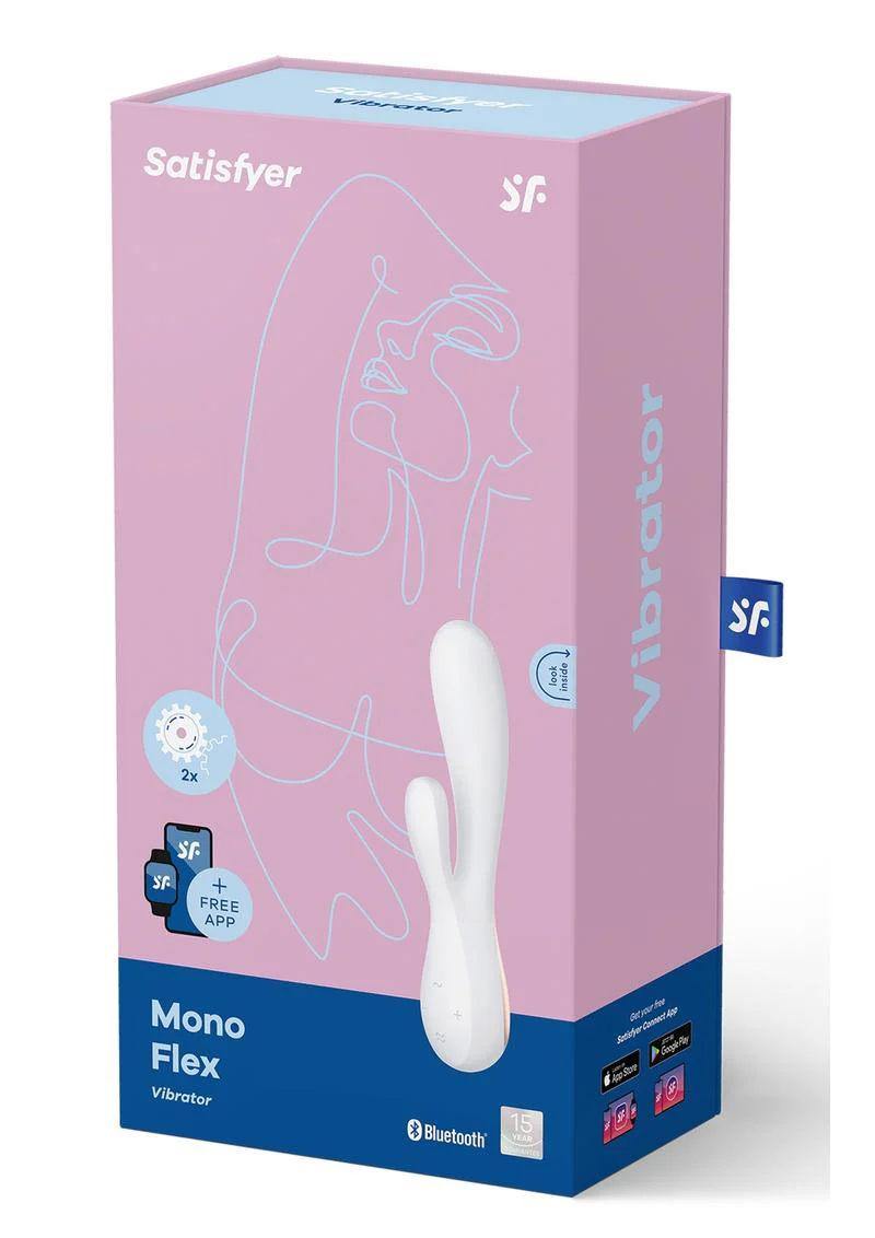 Satisfyer Mono Flex Silky Silicone Rabbit Vibe With Flexible Design - Image 7