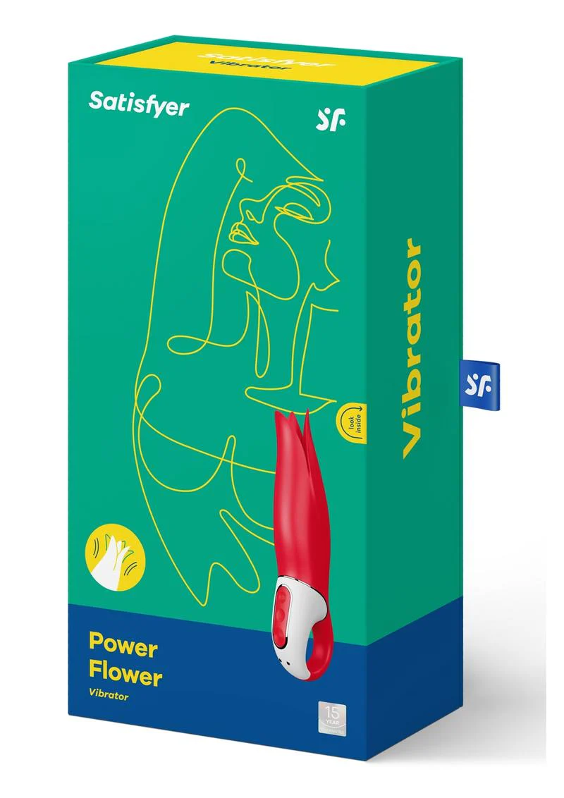 Satisfyer Power Flower Fluttering Vibrator with Petal-Like Tips - Image 4
