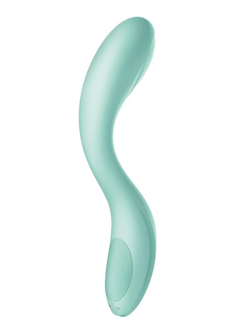 Satisfyer Rrrolling Pleasure Rechargeable Mint Silicone Vibrator - Image 3